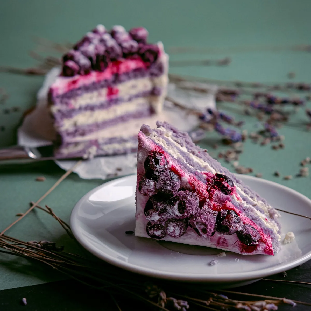 Lavender and Elderflower cake